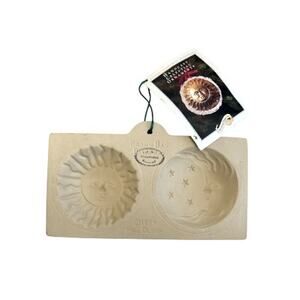 Vintage Brown Bag Paper Art Handcast Celestial Ornament Mold